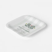 パーフェクトマッチ テニス ブライダルシャワー ペーパープレート (傾斜あり)