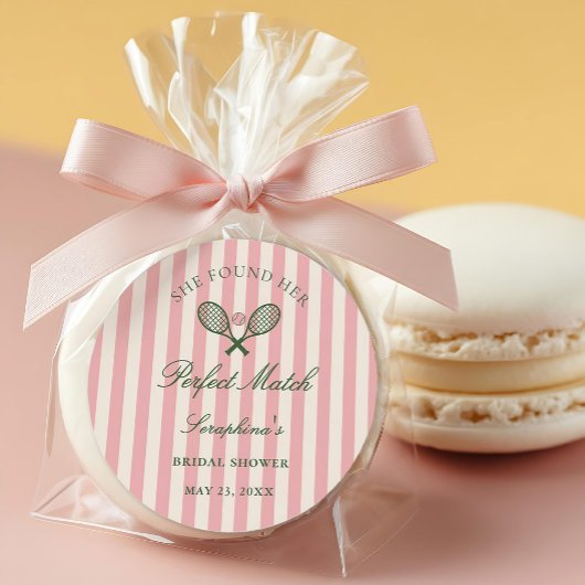 パーフェクトマッチ テニス ブライダルシャワー ラウンドシール