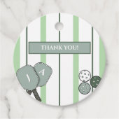 パーフェクトマッチ ピックルボール カップル シャワー サンクス フェイバータグ (正面)