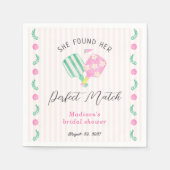 パーフェクトマッチ ピックルボール ブライダルシャワーのご案内 スタンダードカクテルナプキン (正面)