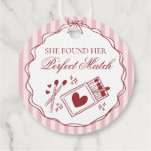 パーフェクトマッチ マッチボックス ブライダルシャワー サークル フェイバータグ (裏面)