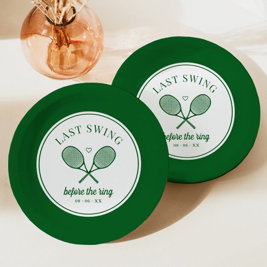 パーフェクトマッチ ラストスウィング テニス バチェロレッテ ペーパープレート