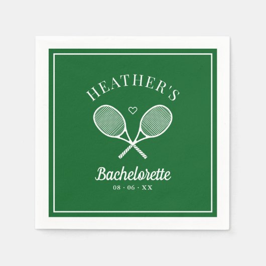 パーフェクトマッチ ラストスウィング テニス ブライズ スタンダードカクテルナプキン (正面)