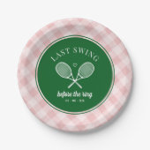 パーフェクトマッチ ラストスウィング テニス ブライズ ペーパープレート (正面)