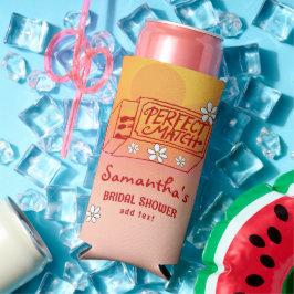 パーフェクトマッチ 手描きコケッティ ブライダルシャワー スリム缶クーラー