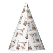 パーフェクトマルティーニカクテルレシピアート パーティーハット (裏面)