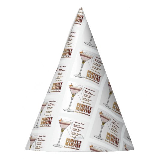 パーフェクトマルティーニカクテルレシピアート パーティーハット (左)