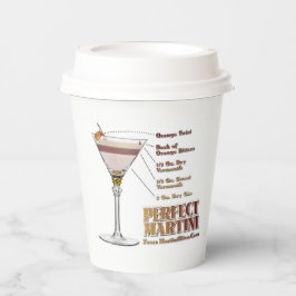 パーフェクトマルティーニカクテルレシピアート 紙コップ