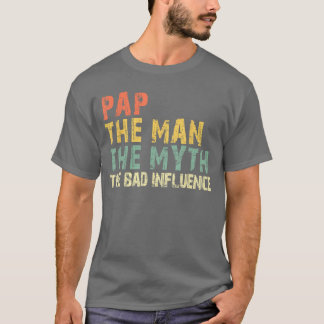 パーフェクトマンネミッシーバッドインフルエンス面白いレトロなデザイン Tシャツ