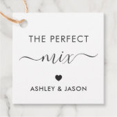 パーフェクトミックス スパイスまたはトレイルミックス ギフトタグ、クラフト フェイバータグ (正面)