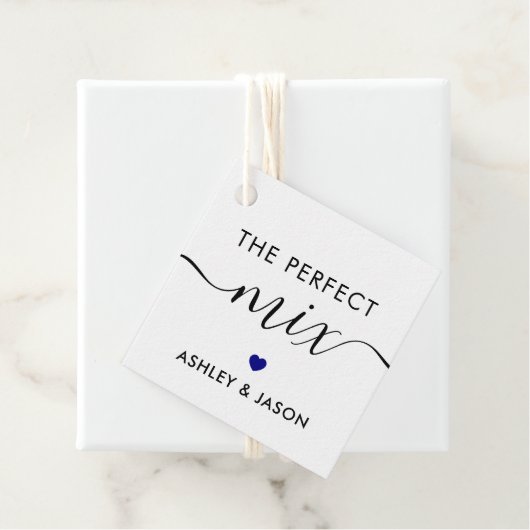 パーフェクトミックス スパイスまたはトレイルミックス ギフトタグ ネイビー フェイバータグ (インサイチュ)