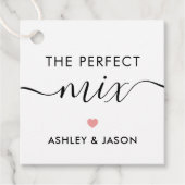 パーフェクトミックス スパイスまたはトレイルミックス ギフトタグ、ピンク フェイバータグ (正面)