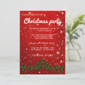パーフェクトレッドクールクリスマス招待状 招待状 (スタンド正面)