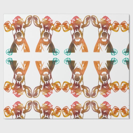 パーフェクトレディーカウアートラッピング紙 ラッピングペーパー (フラット)