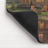 パーフェクトログキャビンゲートウェイファインアート マウスパッド (コーナー)