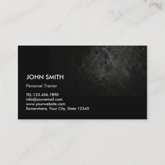 パーフェクト体グランジダークフィットネストレーニング 名刺 (裏面)