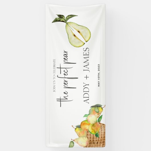 パーフェクト梨 – カップル大歓迎ビニールバナー 横断幕 (縦)