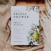 パーフェクト洋ナシフローラブライダルシャワー招待 招待状