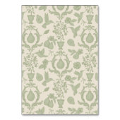 パーフェクト洋ナシブライダルシャワーエスコートカードテンプレート テーブルナンバー (裏面)