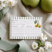 パーフェクト洋ナシレトロオールドマネーペアブライダルレシピ エンクロージャーカード