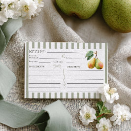 パーフェクト洋ナシレトロオールドマネーペアブライダルレシピ エンクロージャーカード