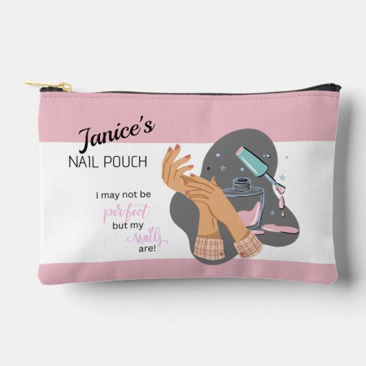 パーフェクト爪、 ネイルパーソナライズされたアクセサリーバッグ アクセサリーポーチ (正面)