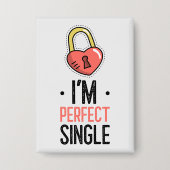 パーフェクト独身のパロックボタン 缶バッジ (正面)