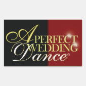 パーフェクト結婚ダンス 長方形シール (正面)