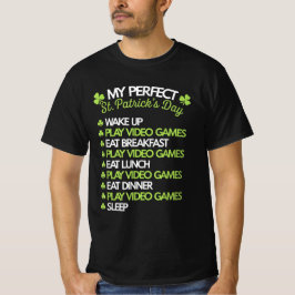 パーフェクト遊St patricks dayゲームゲーマー Tシャツ