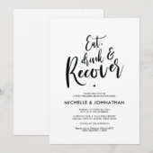 パーフェクト・カ結婚リグライポストのブルンチ招待状 招待状 (正面/裏面)