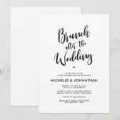 パーフェクト・カ結婚リグライポストのブルンチ招待状 招待状 (正面/裏面)