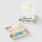 パーフェクト・パーティーの好意 | 21ユニーク歳の誕生日 ストーンコースター (横)