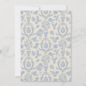 パーフェクト ピア ブライダル シャワー | ブルー ありがとうカード サンキューカード (裏面)