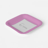 パーフェクト ピンク ペーパー プレート (傾斜あり)