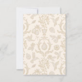 パーフェクト・ペア ブライダルシャワー | ゴールドの感謝カード サンキューカード (裏面)