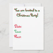 パーフェクト・マン 招待状 (裏面)