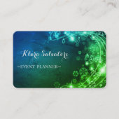 パーフェッ素晴らしトクリスマスグリーン照明 名刺 (正面)