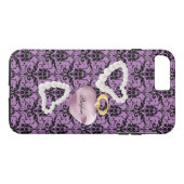 パーフォムパープルダマスクiPhone7Plusタフなケース Case-Mate iPhoneケース (裏面(横))