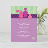 パーフルムボトルブライダルシャワー招待 招待状 (スタンド正面)