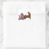 パープおもしろいラタコ遊のピアノ スクエアシール (バッグ)