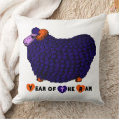 パープおもしろいラム年中国の〔占星術の〕十二宮図スクエアP クッション (ブランケット)