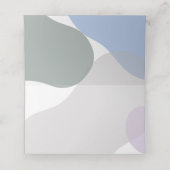 パープかわいらしラベンダー開花フローラ結婚ズ プレイスカード (内部開封)