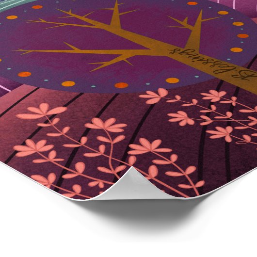 パープかわいらしル芸術的ズインスパイアマーシー引用文 ポスター (角)