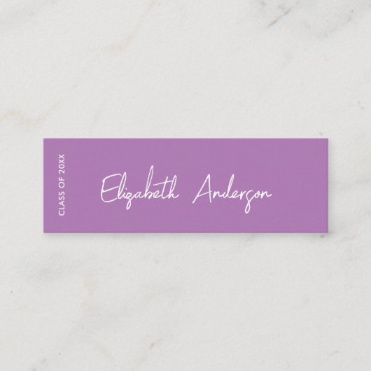パープはっきりしたルモダン大学院生卒業 コーリングカード (正面)