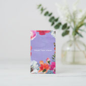 パープはっきりしたル色彩の鮮やかポップ・アートのフローラシッモダンク 名刺 (スタンド正面)