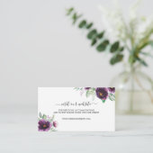 パープエレガントリーグリーンフローラ結婚ズ エンクロージャーカード (スタンド正面)