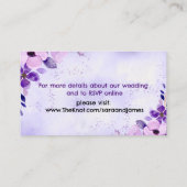 パープエレガントリ結婚のWebサイトエンクロージャカード エンクロージャーカード (裏面)