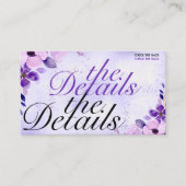 パープエレガントリ結婚のWebサイトエンクロージャカード エンクロージャーカード (正面)