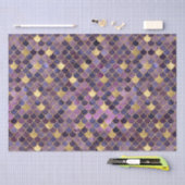 パープエレガントルグラデーションフォイル&金ゴールドマーメイドはかりで測 薄葉紙 (クラフト)