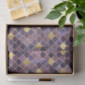 パープエレガントルグラデーションフォイル&金ゴールドマーメイドはかりで測 薄葉紙 (ギフト)